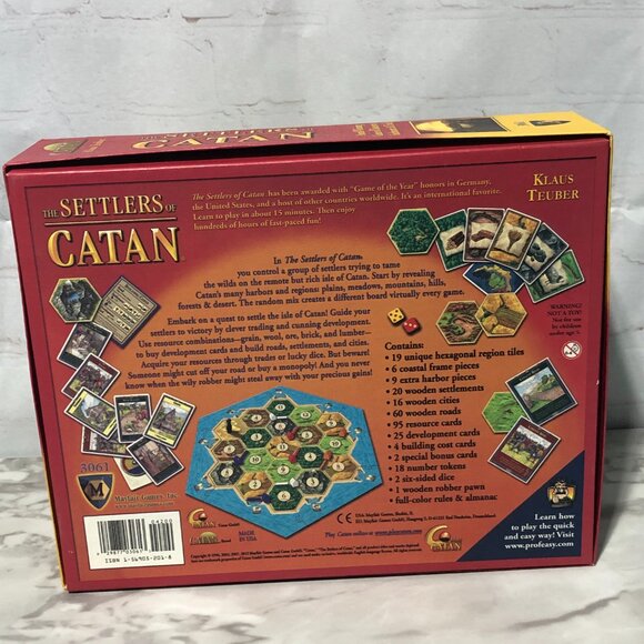 The Settlers of Catan Board Game 3061 Mayfair Games Klaus Teuber Complete - Picture 2 of 9